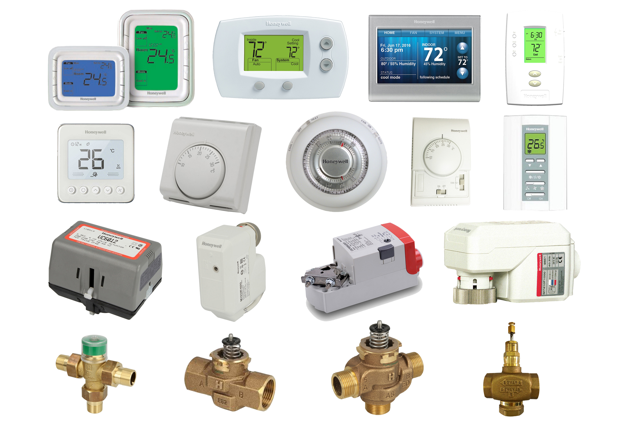 AC-Thermostats-Actuator-Valves-Honeywell